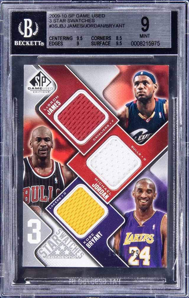 2009-10 Upper Deck SP Game Used LeBron James 3 Star Watches #3S-JBJ card image