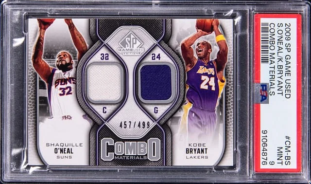 2009-10 Upper Deck SP Shaquille O'Neal/Kobe Bryant Game-Used Combo Materials #CM-BS card image