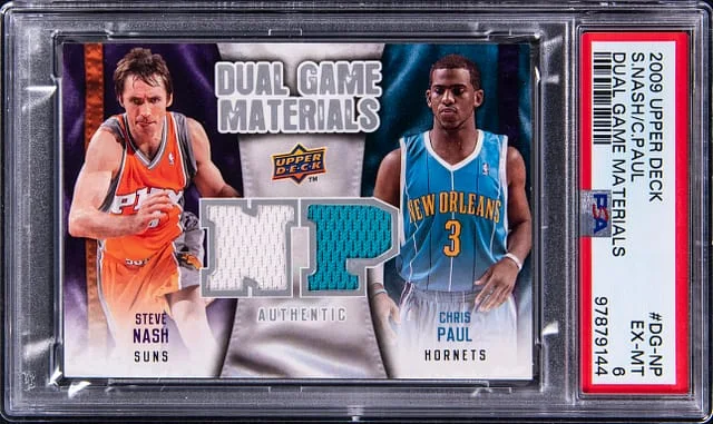 2009-10 Upper Deck Steve Nash, Chris Paul Dual Dual Game Materials #DG-NP card image