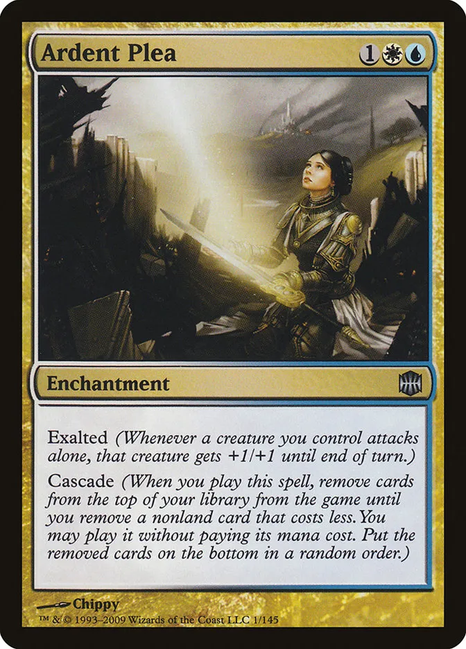 2009 Alara Reborn Ardent Plea uncommon #1 unlisted card image