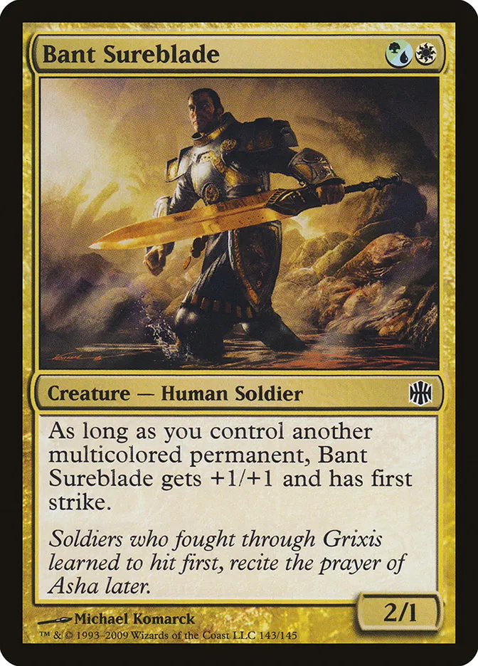 2009 Alara Reborn Bant Sureblade common #143 unlisted card image