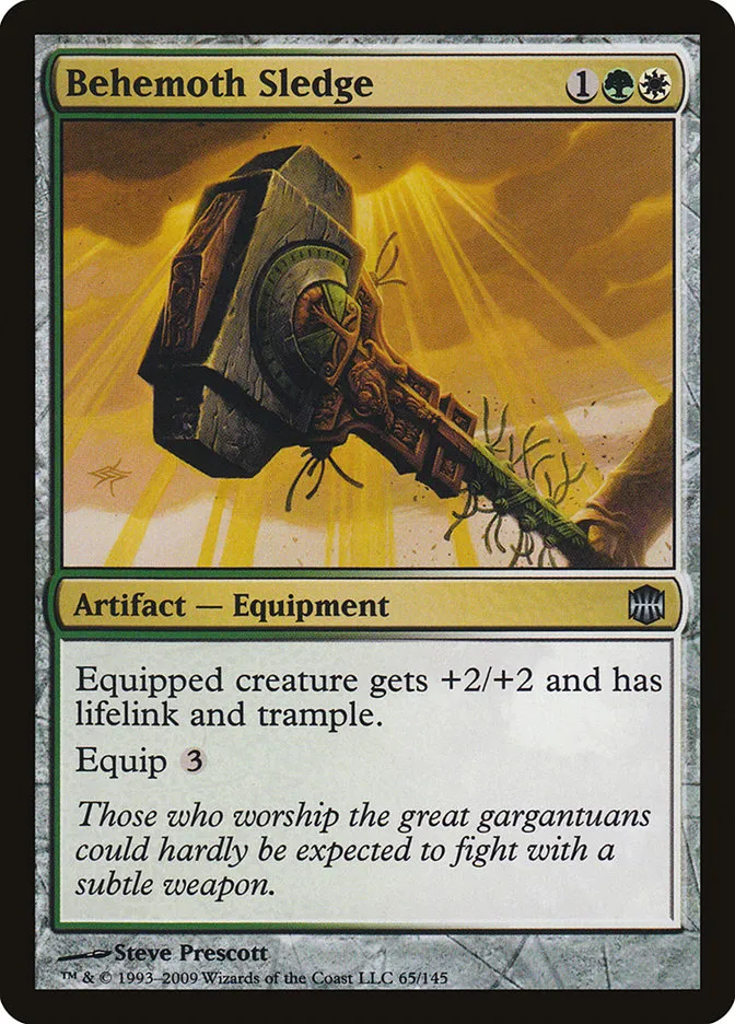 2009 Alara Reborn Behemoth Sledge uncommon #65 unlisted card image