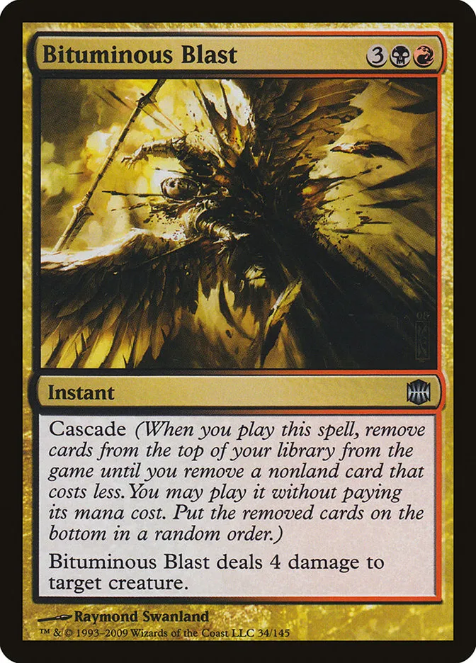 2009 Alara Reborn Bituminous Blast uncommon #34 unlisted card image