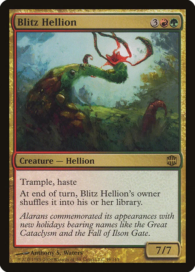 2009 Alara Reborn Blitz Hellion rare #49 unlisted card image