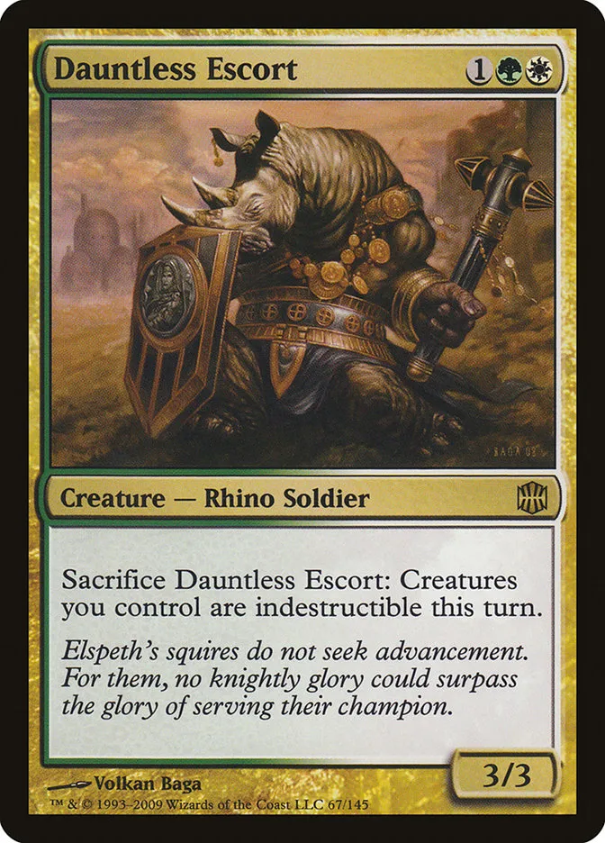 2009 Alara Reborn Dauntless Escort rare #67 unlisted card image