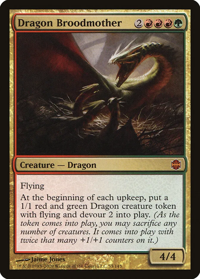 2009 Alara Reborn Dragon Broodmother mythic #53 unlisted card image