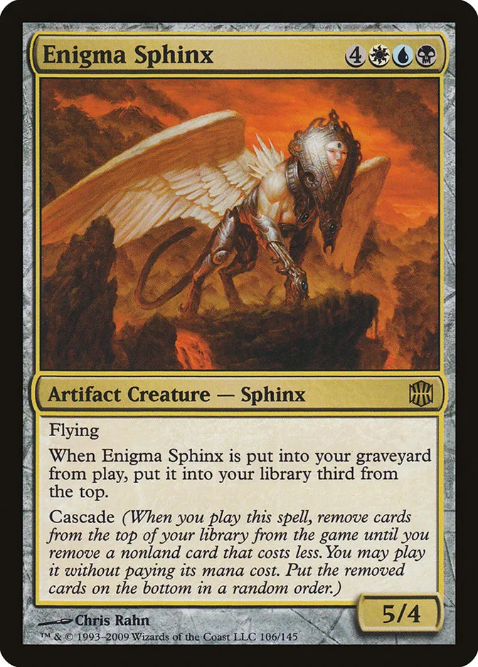 2009 Alara Reborn Enigma Sphinx rare #106 unlisted card image