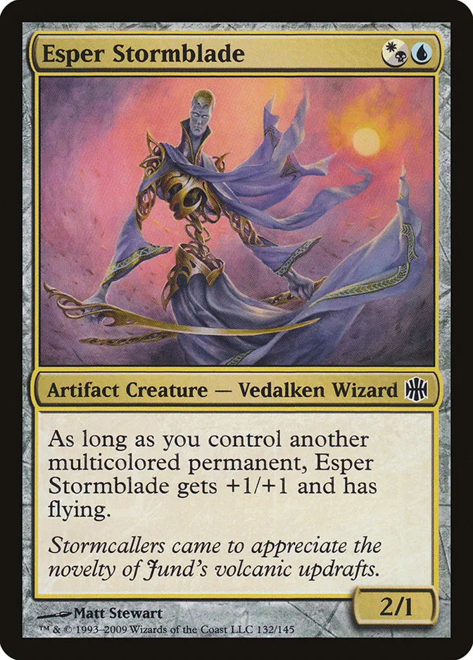 2009 Alara Reborn Esper Stormblade common #132 unlisted card image