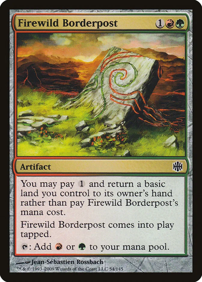 2009 Alara Reborn Firewild Borderpost common #54 unlisted card image