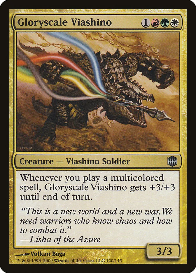 2009 Alara Reborn Gloryscale Viashino uncommon #120 unlisted card image