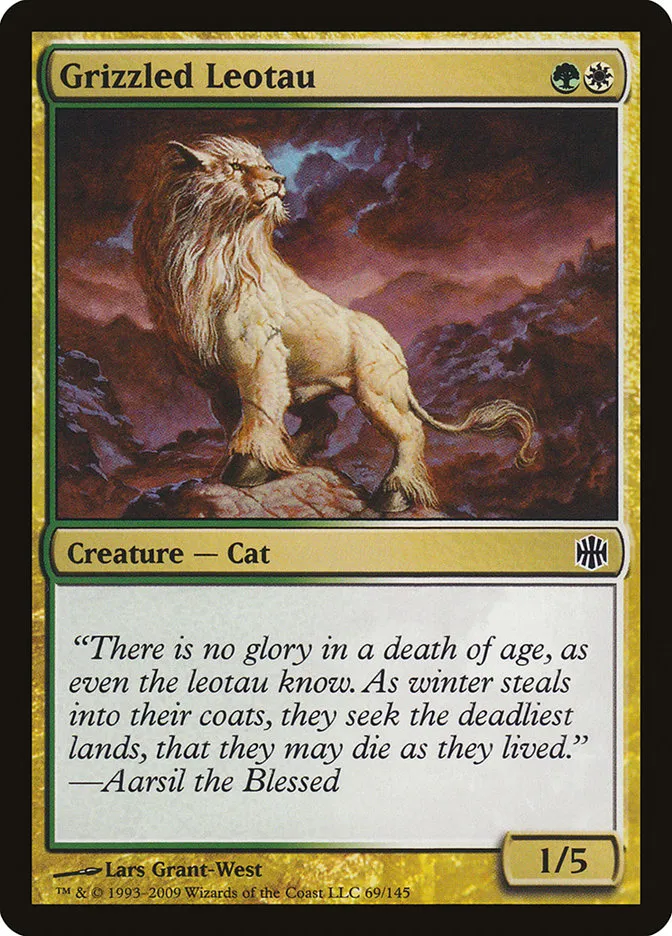 2009 Alara Reborn Grizzled Leotau common #69 unlisted card image