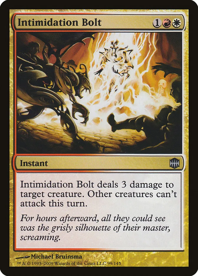 2009 Alara Reborn Intimidation Bolt uncommon #99 unlisted card image