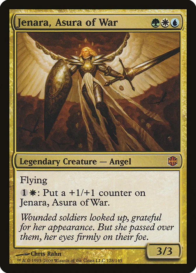 2009 Alara Reborn Jenara, Asura of War mythic #128 unlisted card image