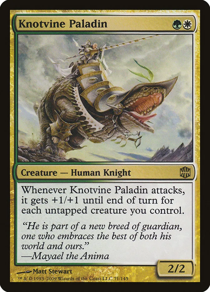 2009 Alara Reborn Knotvine Paladin rare #71 unlisted card image