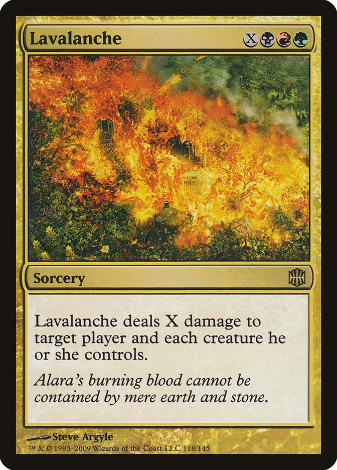 2009 Alara Reborn Lavalanche rare #118 unlisted card image
