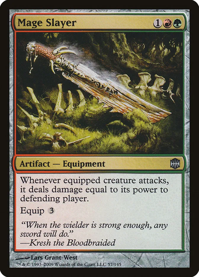 2009 Alara Reborn Mage Slayer uncommon #57 unlisted card image