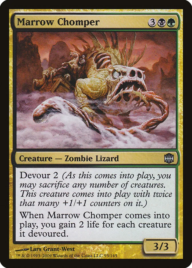 2009 Alara Reborn Marrow Chomper uncommon #93 unlisted card image