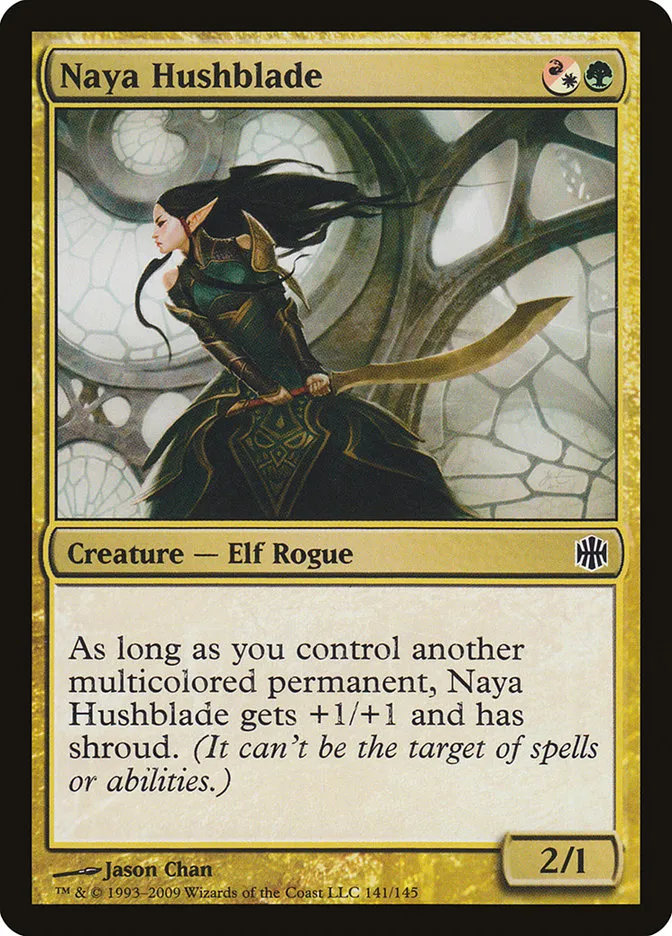 2009 Alara Reborn Naya Hushblade common #141 unlisted card image