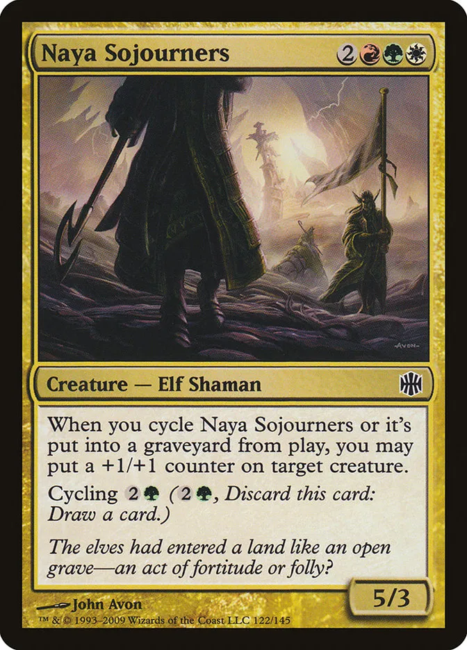 2009 Alara Reborn Naya Sojourners common #122 unlisted card image
