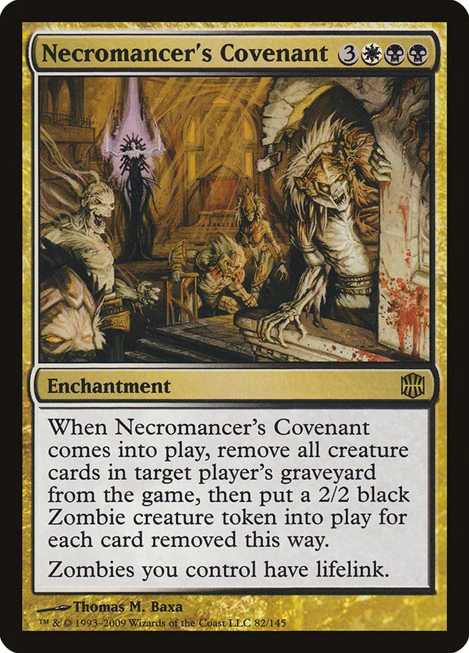 2009 Alara Reborn Necromancer's Covenant rare #82 unlisted card image