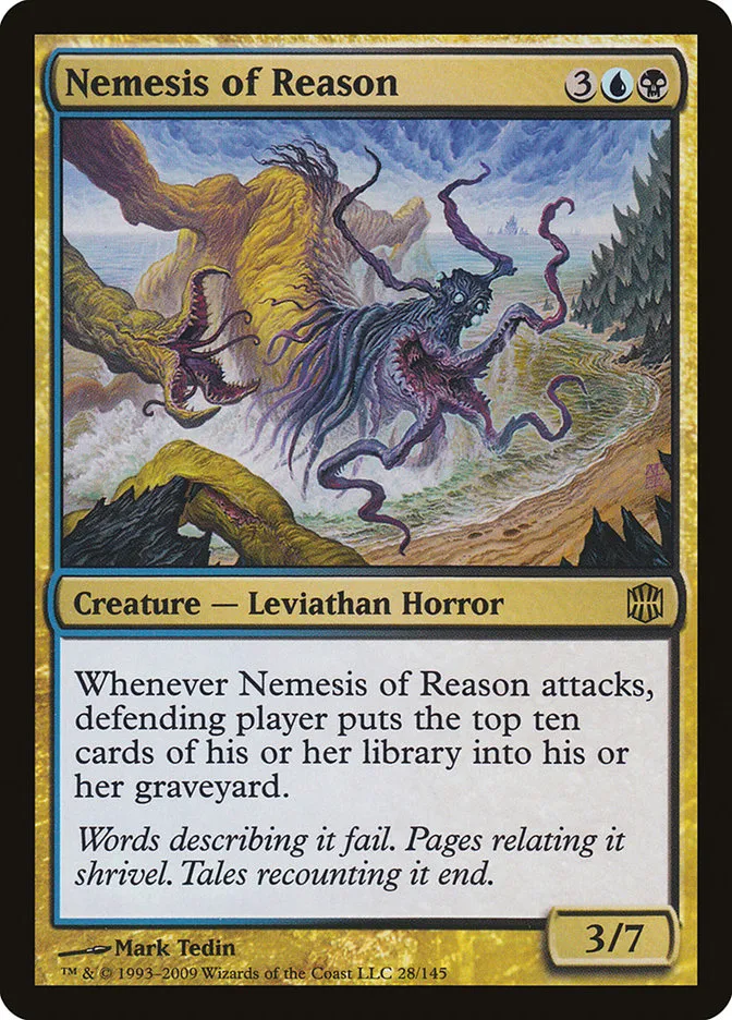 2009 Alara Reborn Nemesis of Reason rare #28 unlisted card image