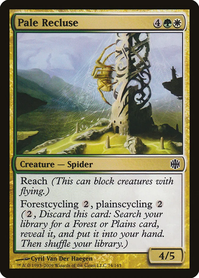 2009 Alara Reborn Pale Recluse common #74 unlisted card image