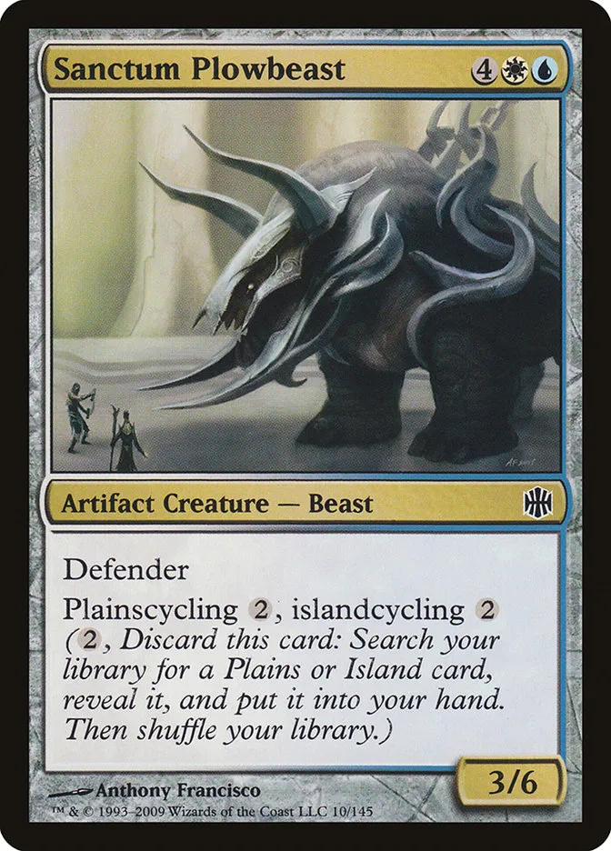 2009 Alara Reborn Sanctum Plowbeast common #10 unlisted card image