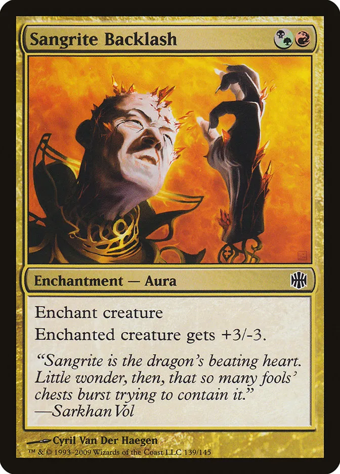 2009 Alara Reborn Sangrite Backlash common #139 unlisted card image