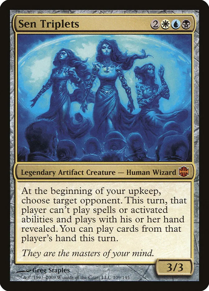 2009 Alara Reborn Sen Triplets mythic #109 unlisted card image