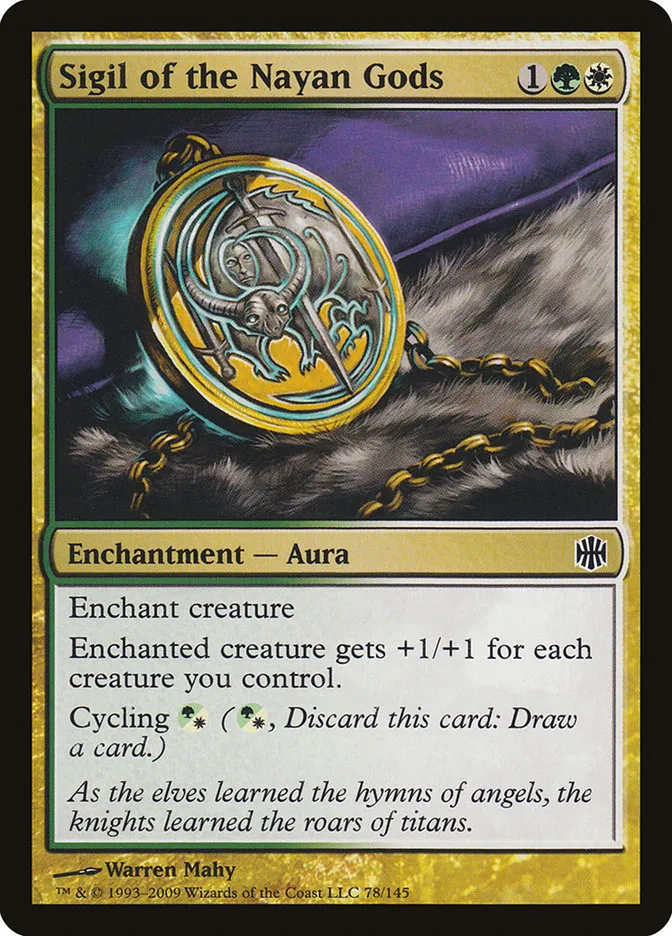 2009 Alara Reborn Sigil of the Nayan Gods common #78 unlisted card image
