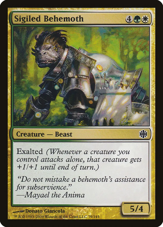 2009 Alara Reborn Sigiled Behemoth common #79 unlisted card image