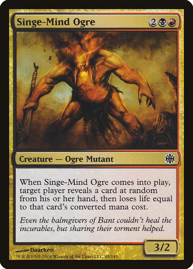 2009 Alara Reborn Singe-Mind Ogre common #45 unlisted card image