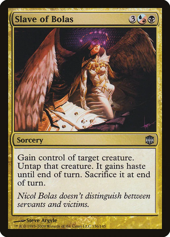 2009 Alara Reborn Slave of Bolas uncommon #136 unlisted card image