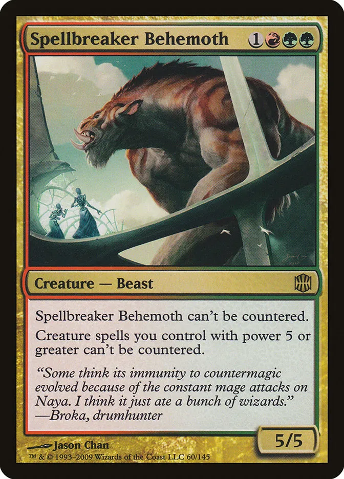2009 Alara Reborn Spellbreaker Behemoth rare #60 unlisted card image
