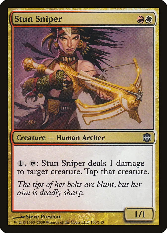 2009 Alara Reborn Stun Sniper uncommon #100 unlisted card image