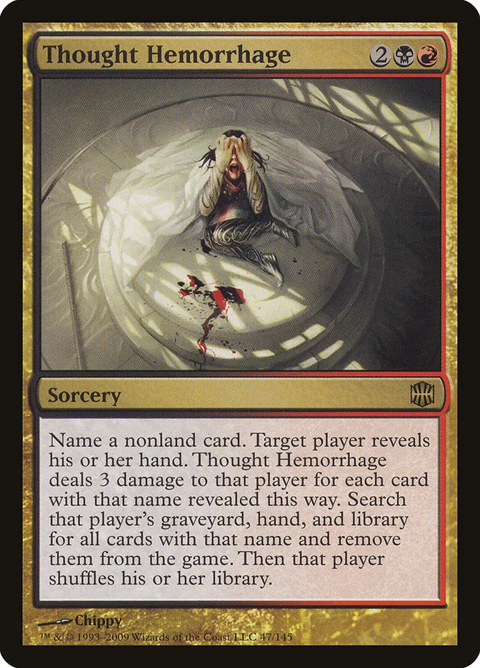 2009 Alara Reborn Thought Hemorrhage rare #47 unlisted card image