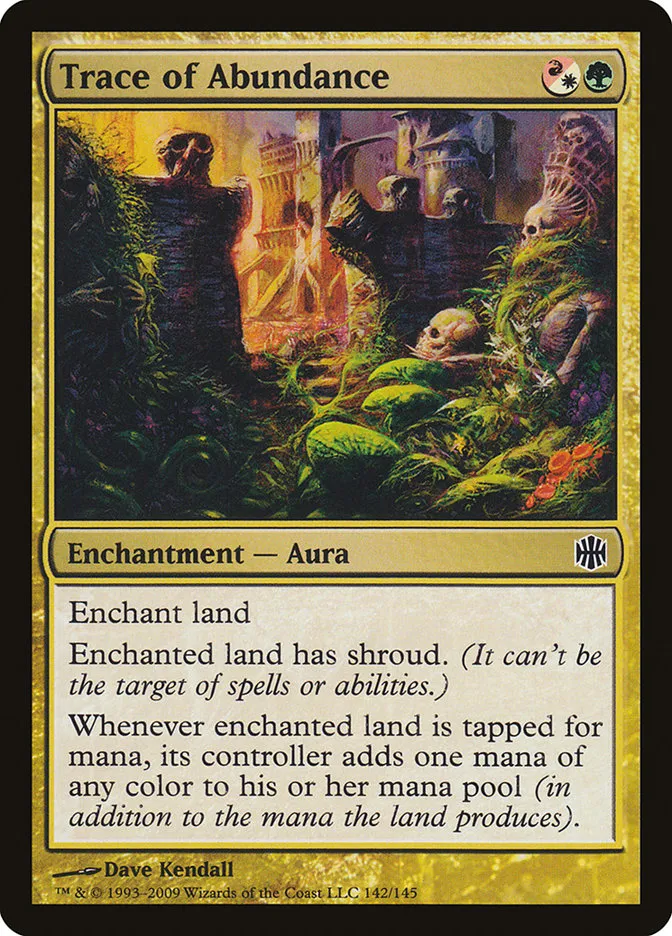 2009 Alara Reborn Trace of Abundance common #142 unlisted card image