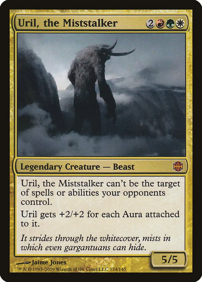 2009 Alara Reborn Uril, the Miststalker mythic #124 unlisted card image