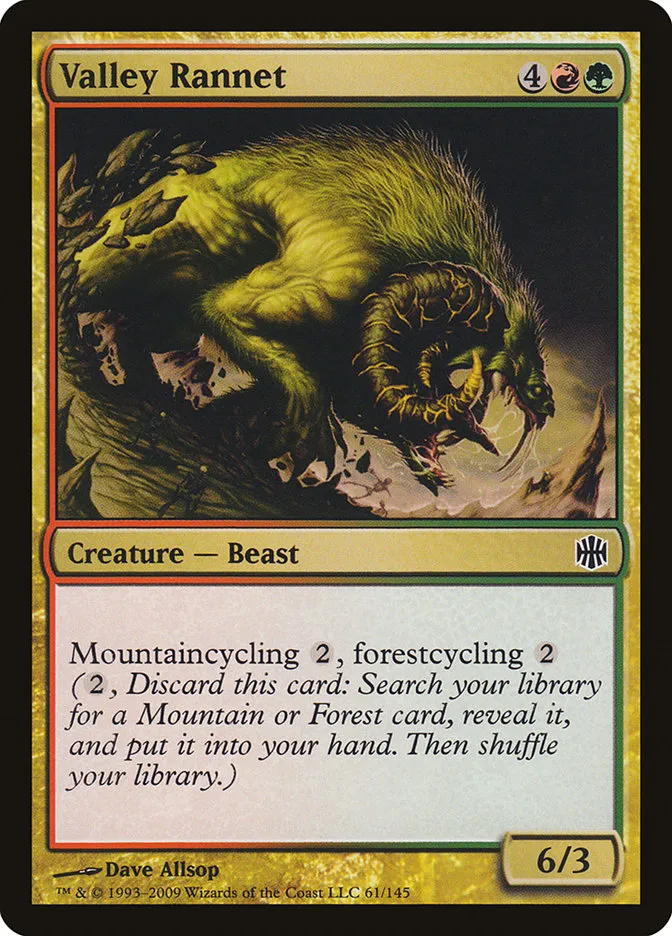 2009 Alara Reborn Valley Rannet common #61 unlisted card image