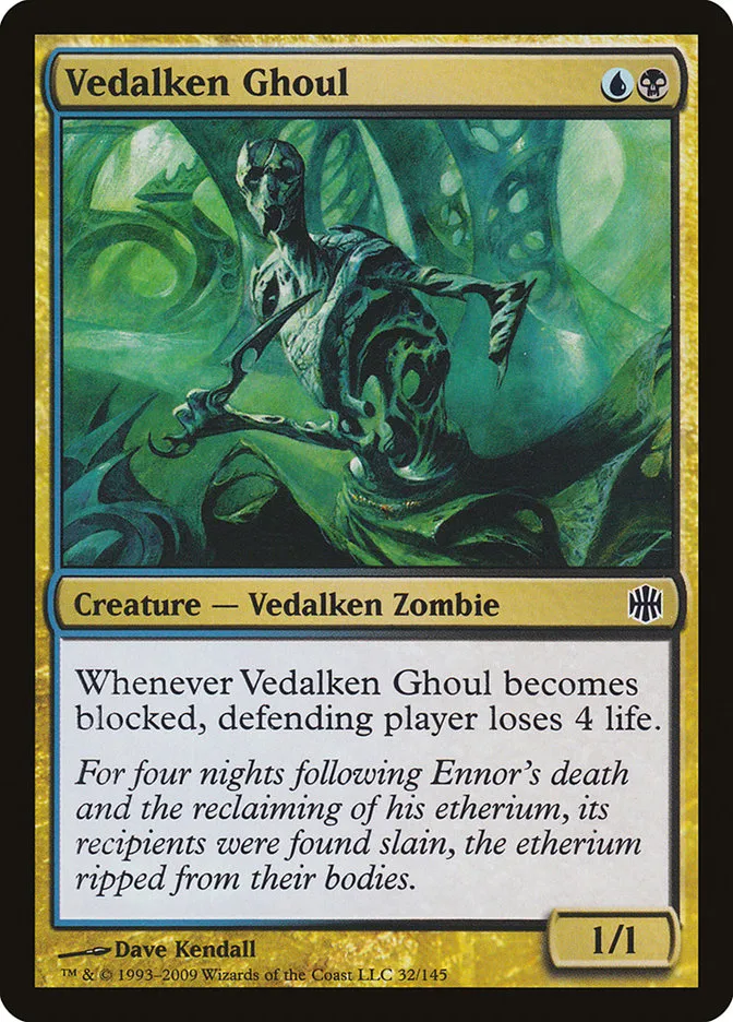 2009 Alara Reborn Vedalken Ghoul common #32 unlisted card image