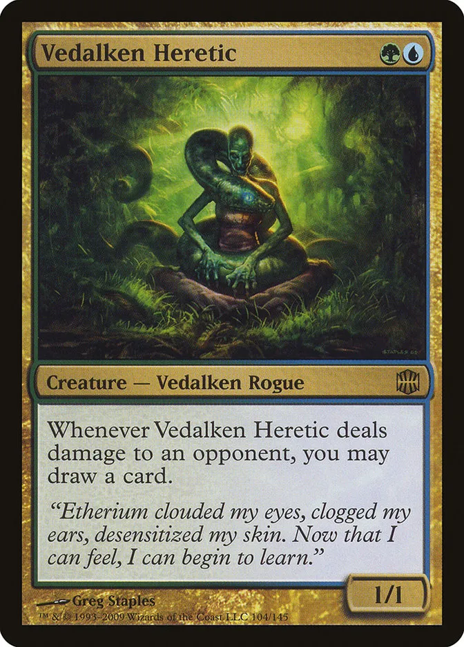 2009 Alara Reborn Vedalken Heretic rare #104 unlisted card image
