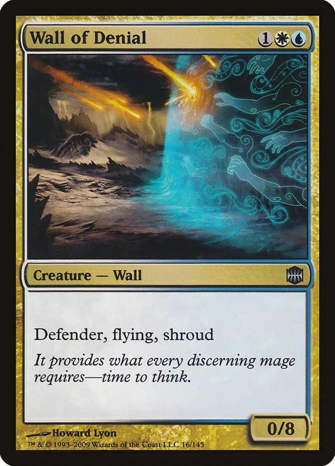 2009 Alara Reborn Wall of Denial uncommon #16 unlisted card image