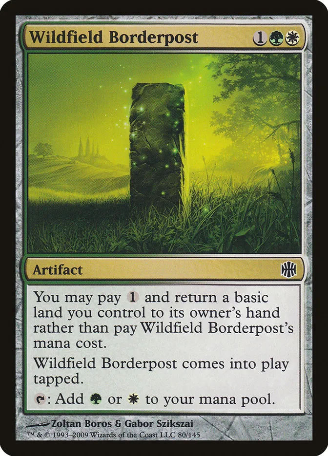 2009 Alara Reborn Wildfield Borderpost common #80 unlisted card image