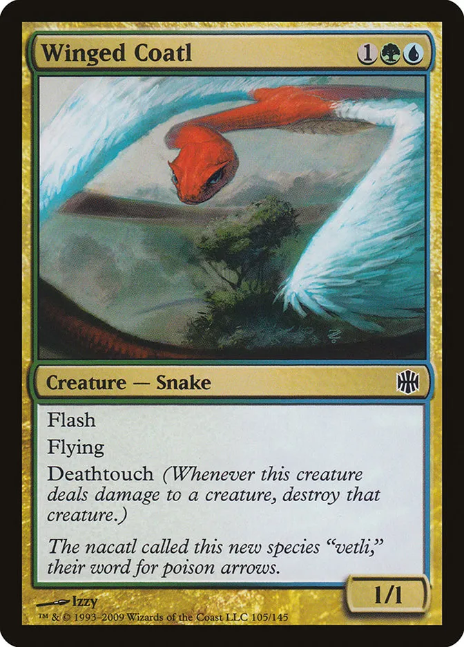 2009 Alara Reborn Winged Coatl common #105 unlisted card image