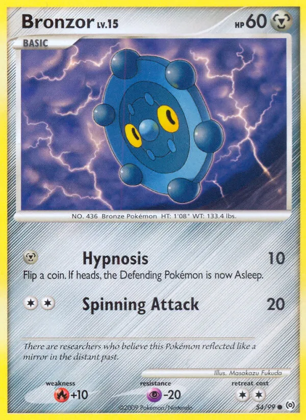 2009 Arceus Bronzor Uncommon #34/99 Uncommon card image