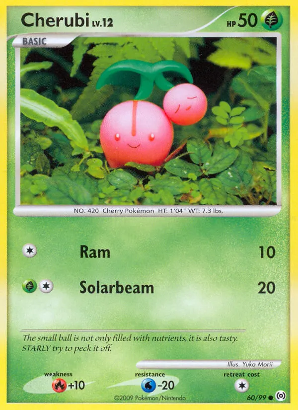 2009 Arceus Cherubi Common #60/99 Common card image