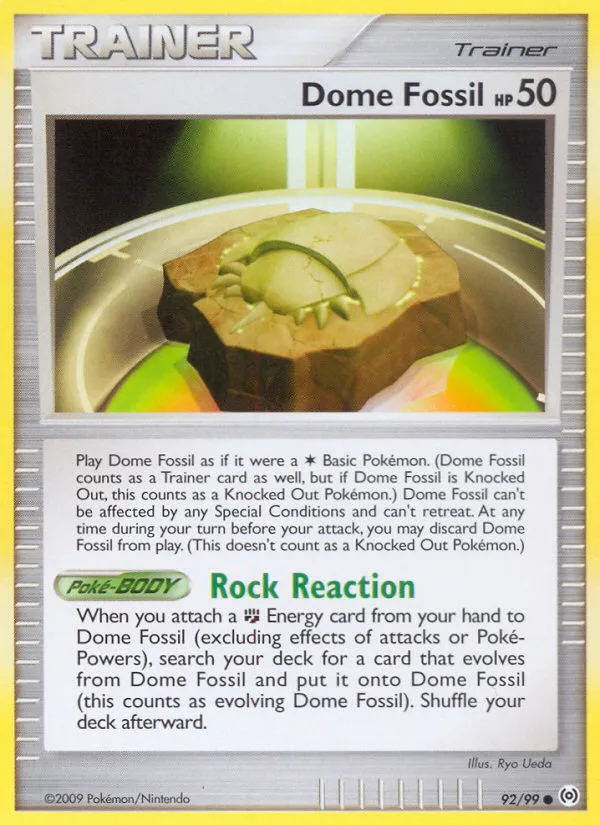 2009 Arceus Dome Fossil Common #92/99 Common card image