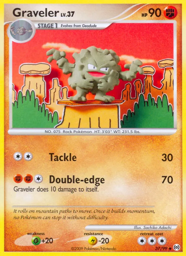 2009 Arceus Graveler #37/99 Uncommon card image