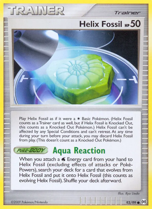 2009 Arceus Helix Fossil Common #93/99 Common card image