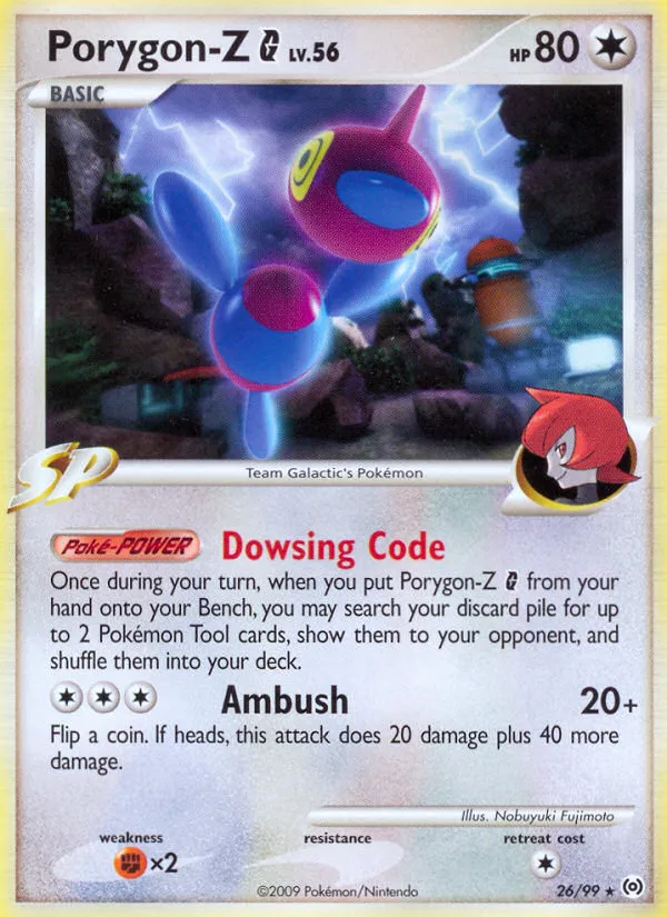 2009 Arceus Porygon-Z G Rare #26/99 Rare card image